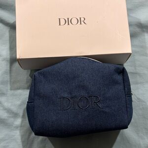GWP from Beauty  Dior Navy Blue Pouch